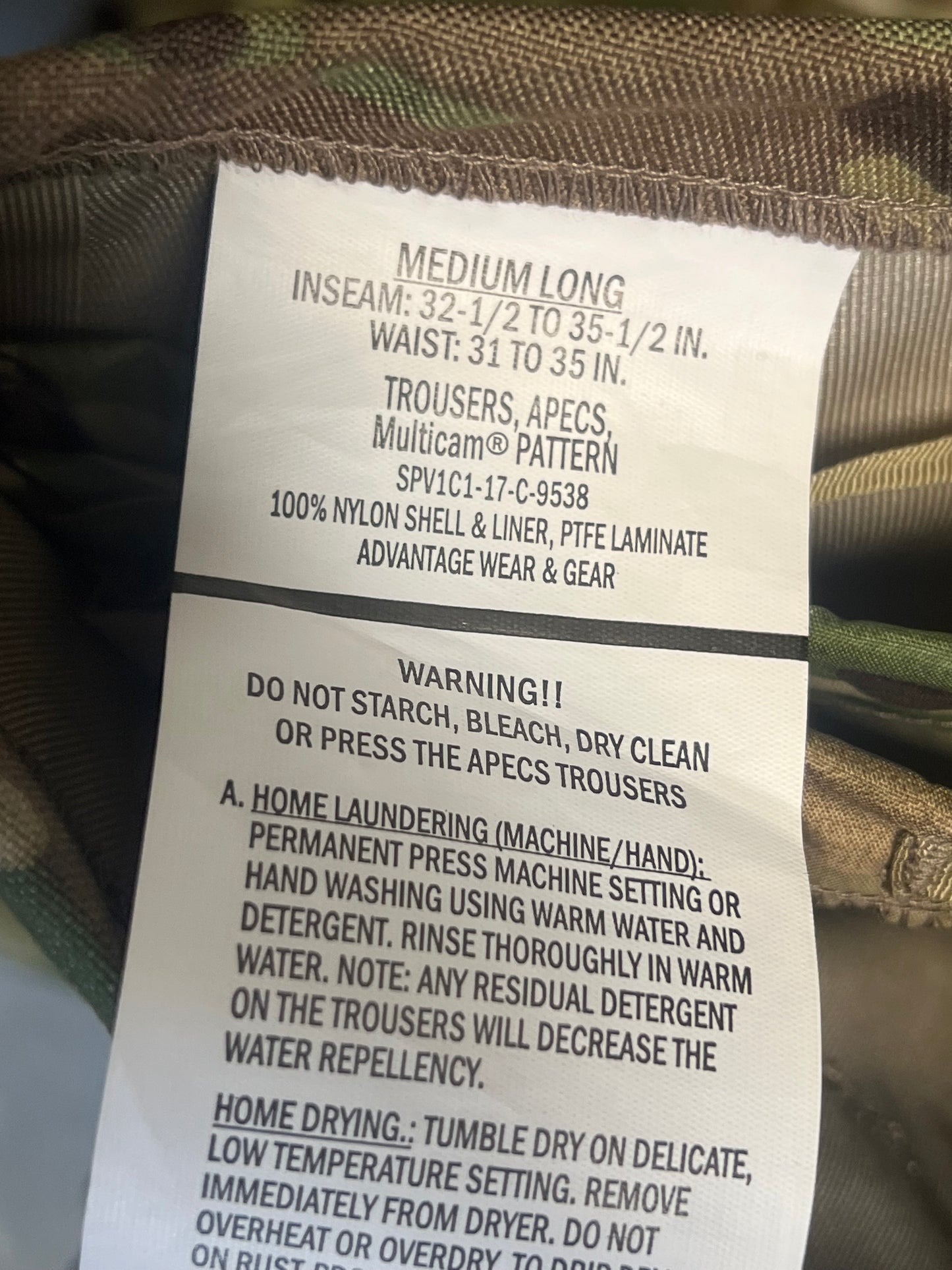 US Military Surplus Goretex Pants - Multiple Patterns, Used