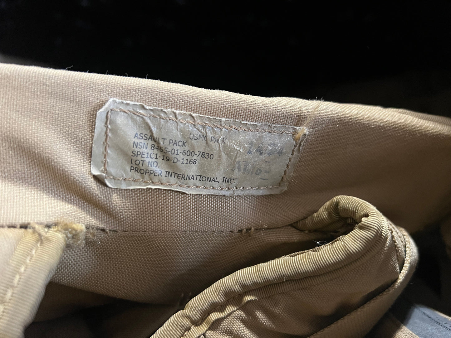 USMC FILBE FDE Assault Pack - Used