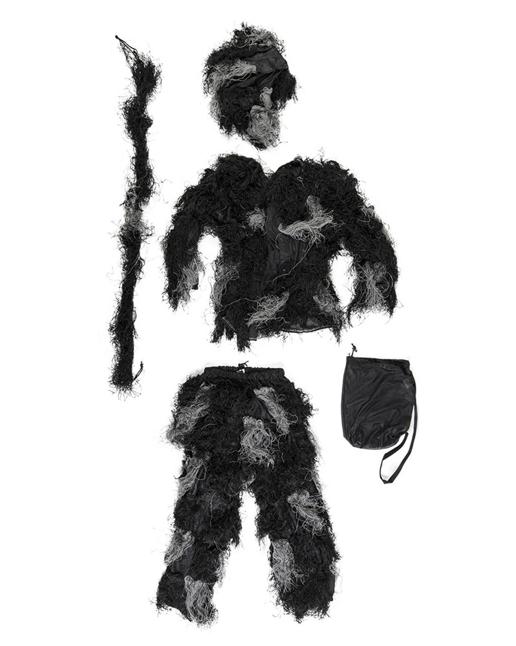 MIL-TEC Night Camo FR 4-Pc Ghillie Suits