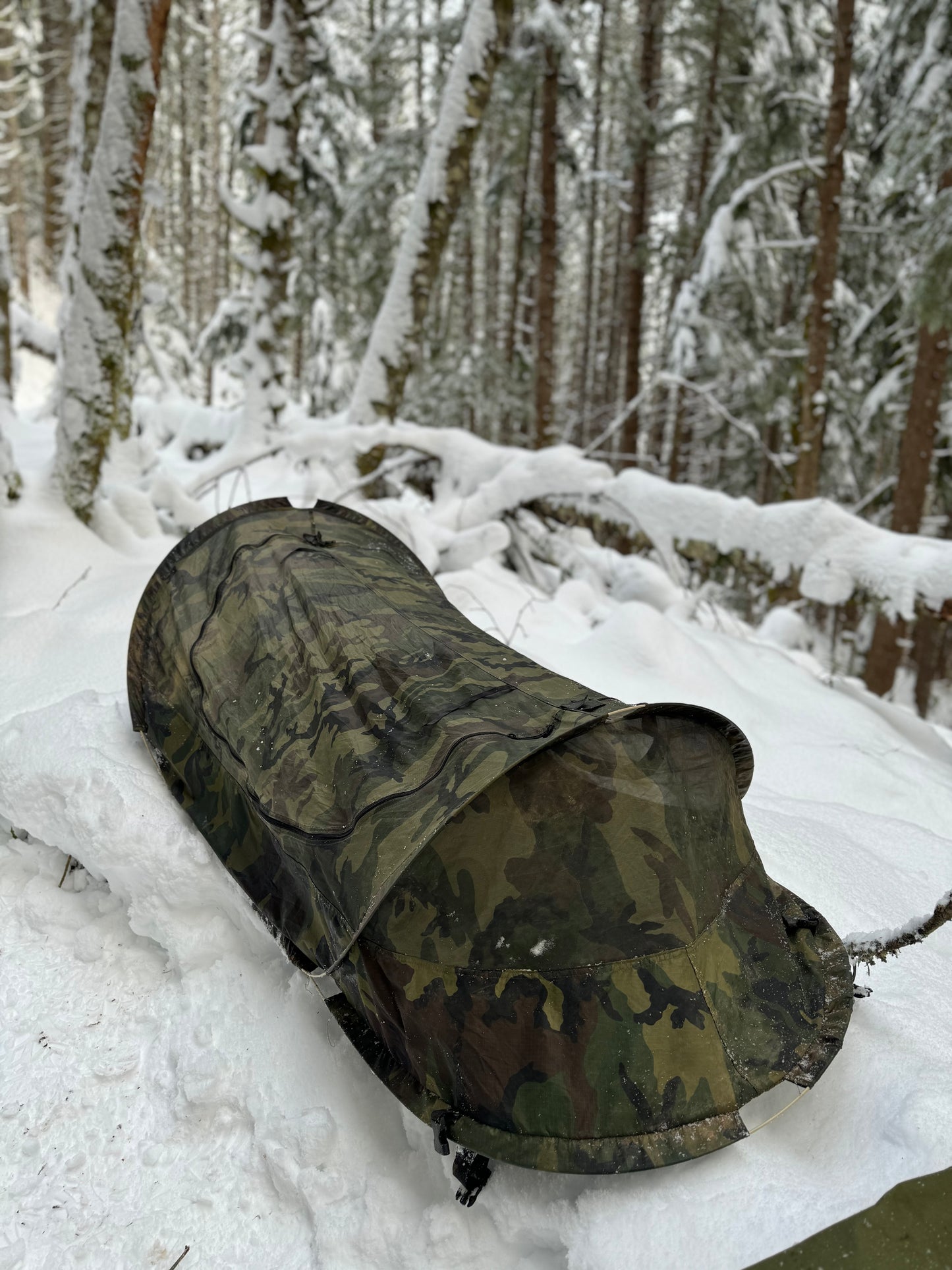 US Military issue Pop Up Tents - Used, One man bug net