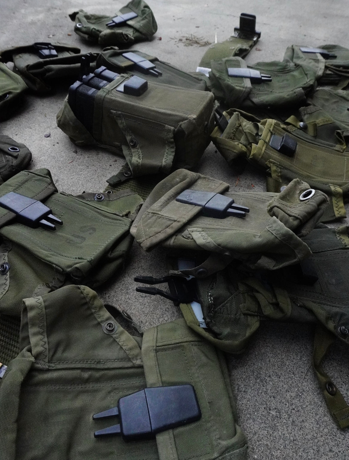 USGI LC-1 OD ALICE Triple Magazine Pouch