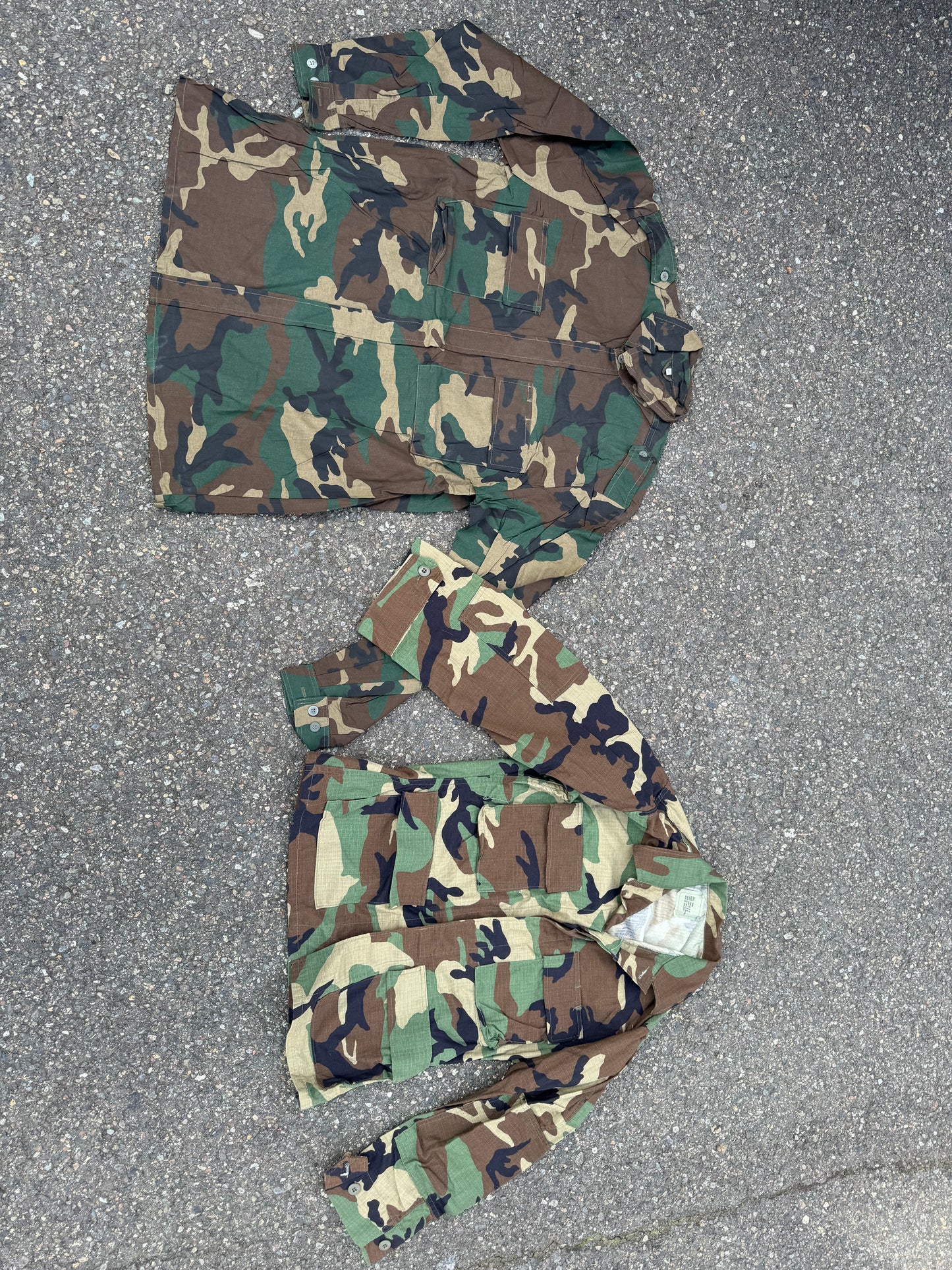 Croatian Military Surplus RIPSTOP Woodland Coats - Like New