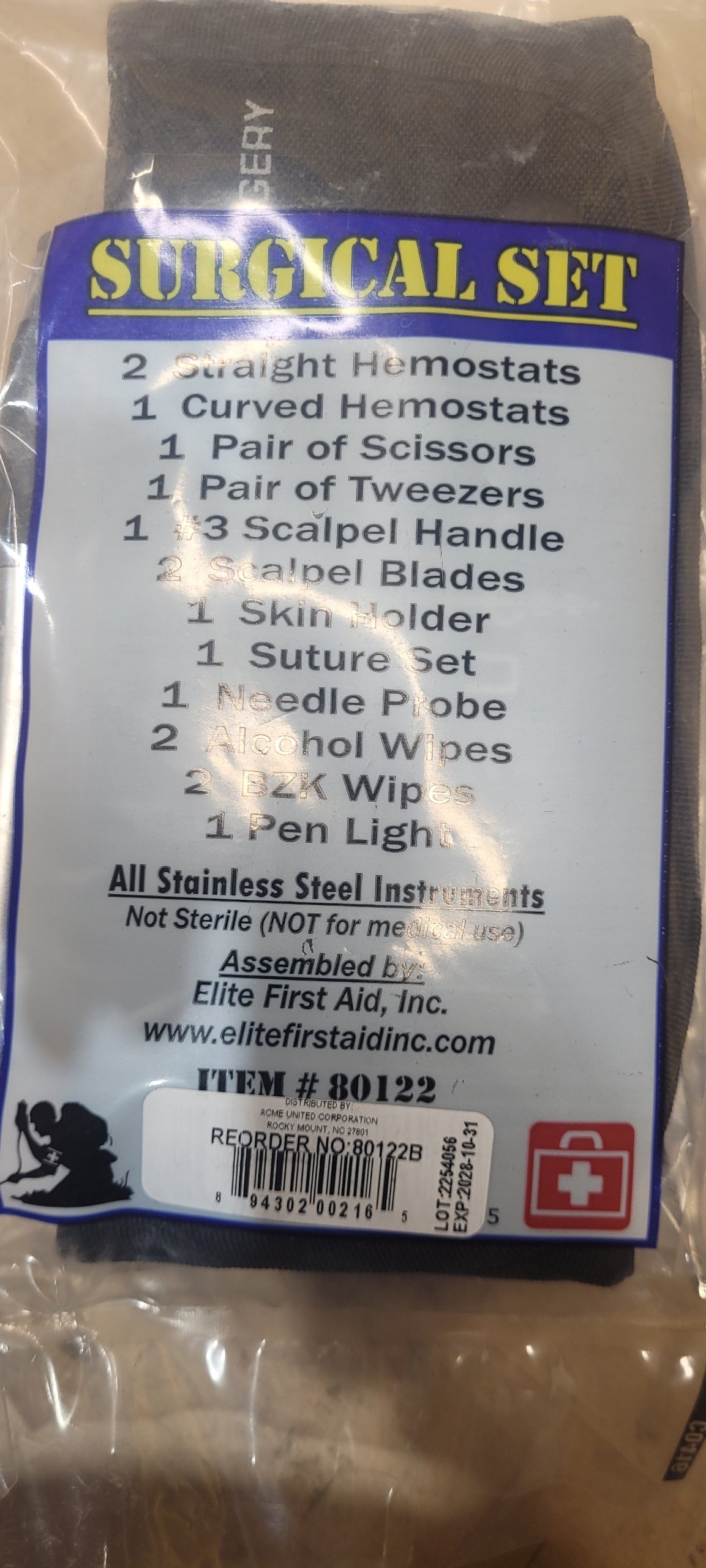 Stainless Steel Surgical Set (NEW)