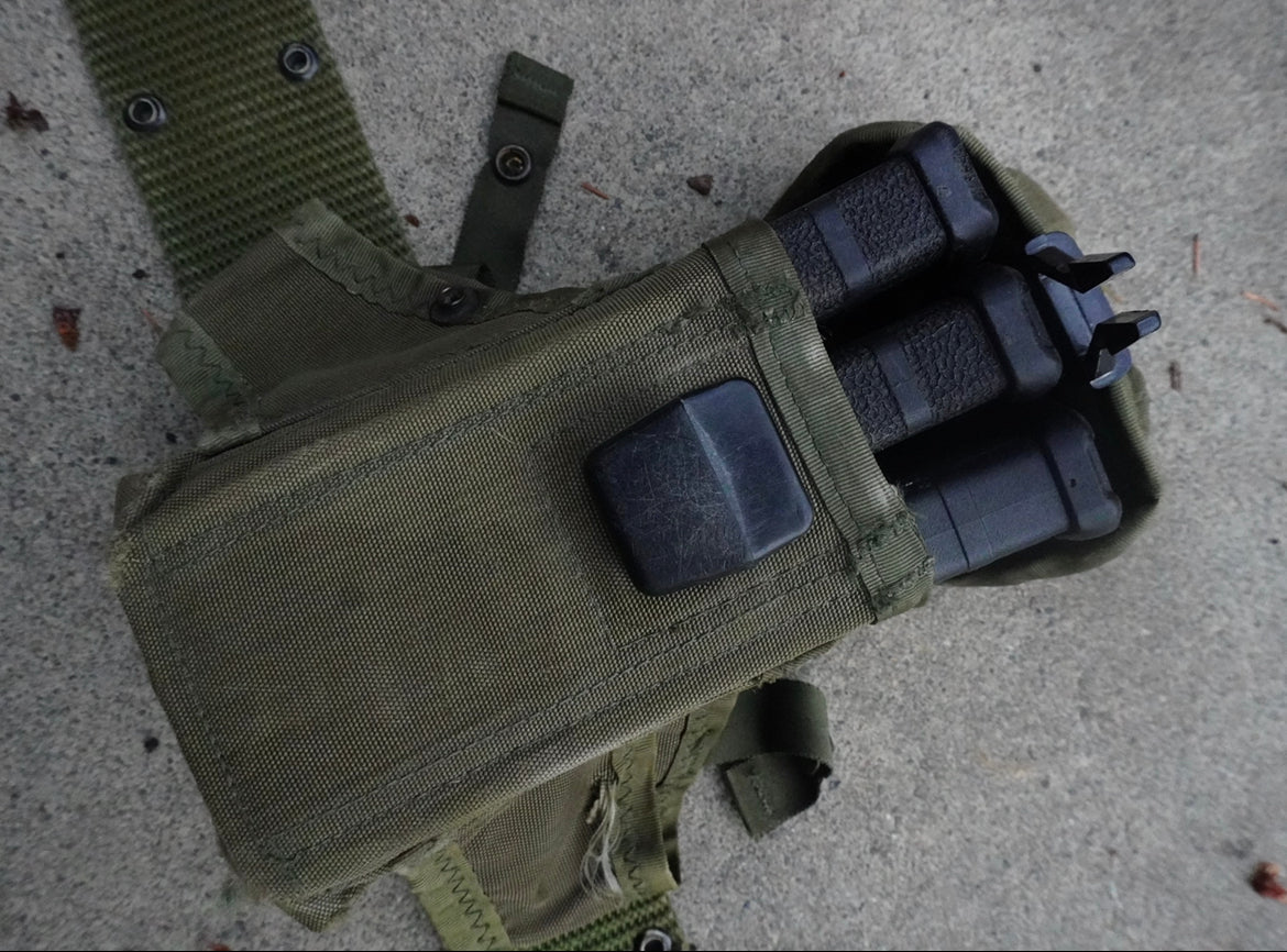 USGI LC-1 OD ALICE Triple Magazine Pouch
