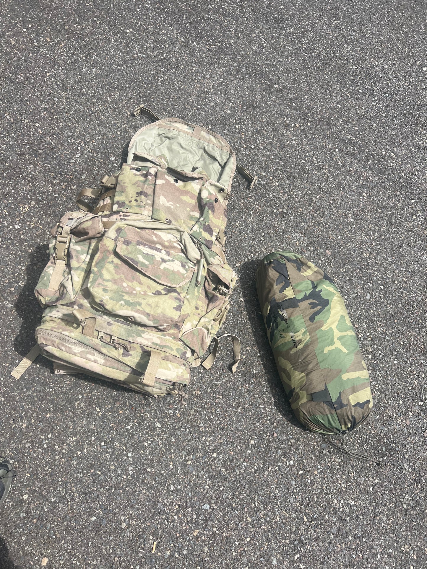 USMC Diamond FDE/M81 Woodland Two Man Tent - Used