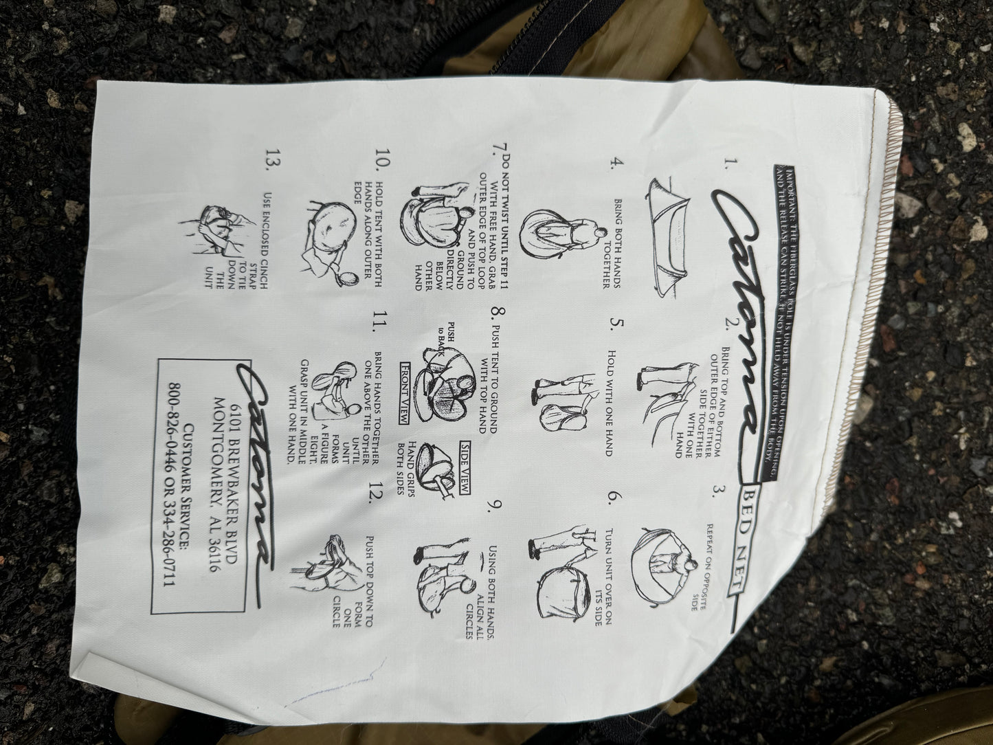 US Military issue Pop Up Tents - Used, One man bug net