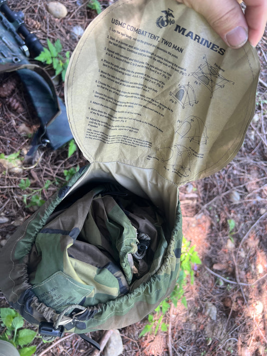 USMC Diamond FDE/M81 Woodland Two Man Tent - Used