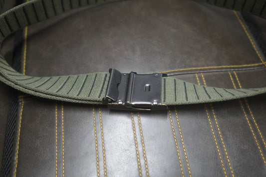 MIL-TEC OD/Black 40mm Belt with Stone-Washed Buckle