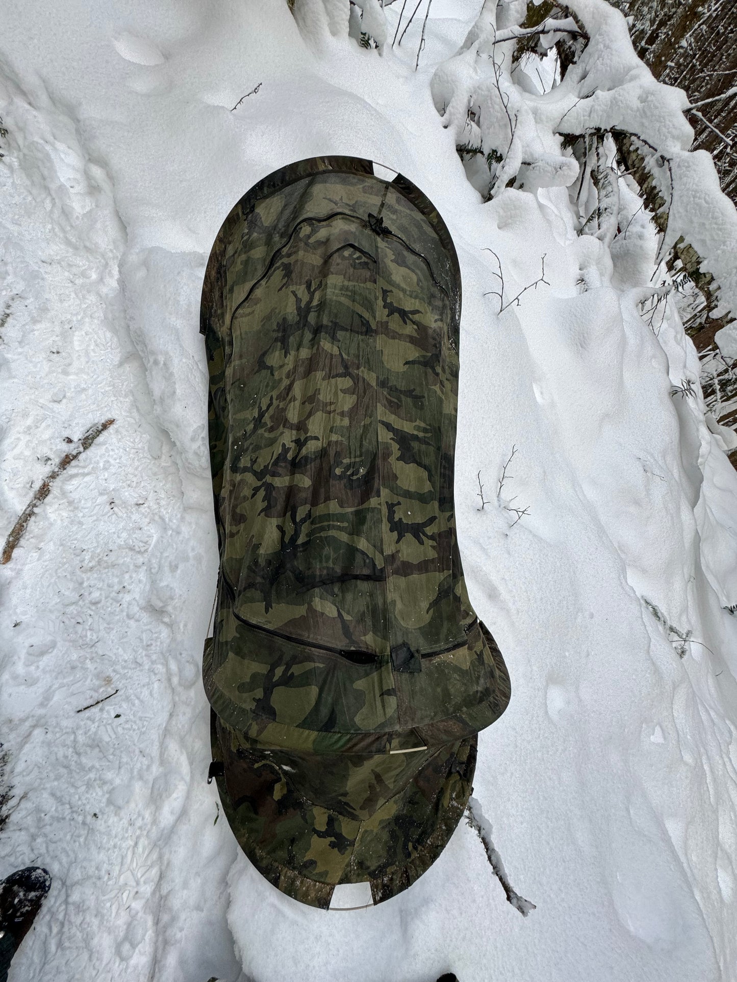 US Military issue Pop Up Tents - Used, One man bug net