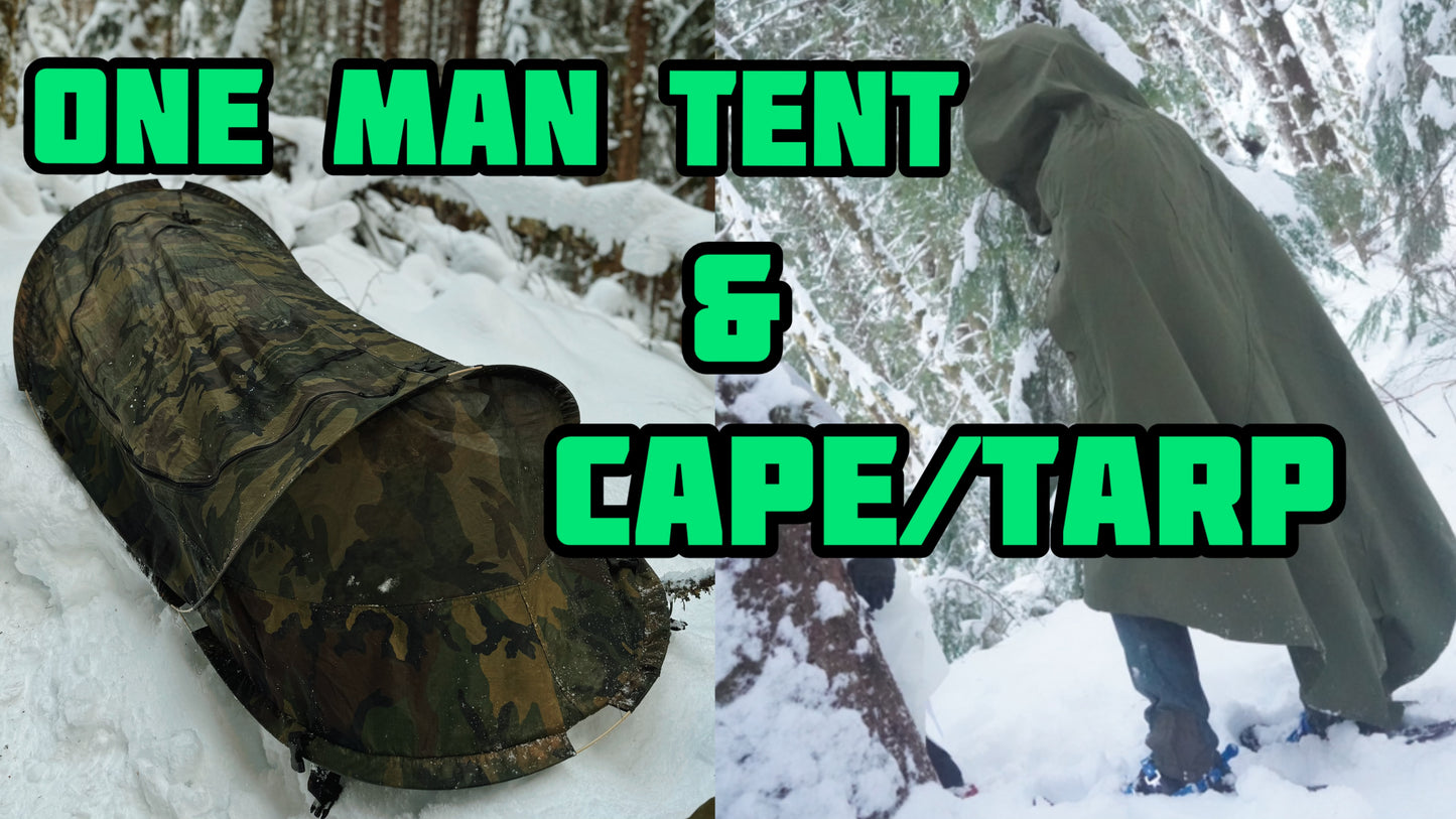 US Military issue Pop Up Tents - Used, One man bug net