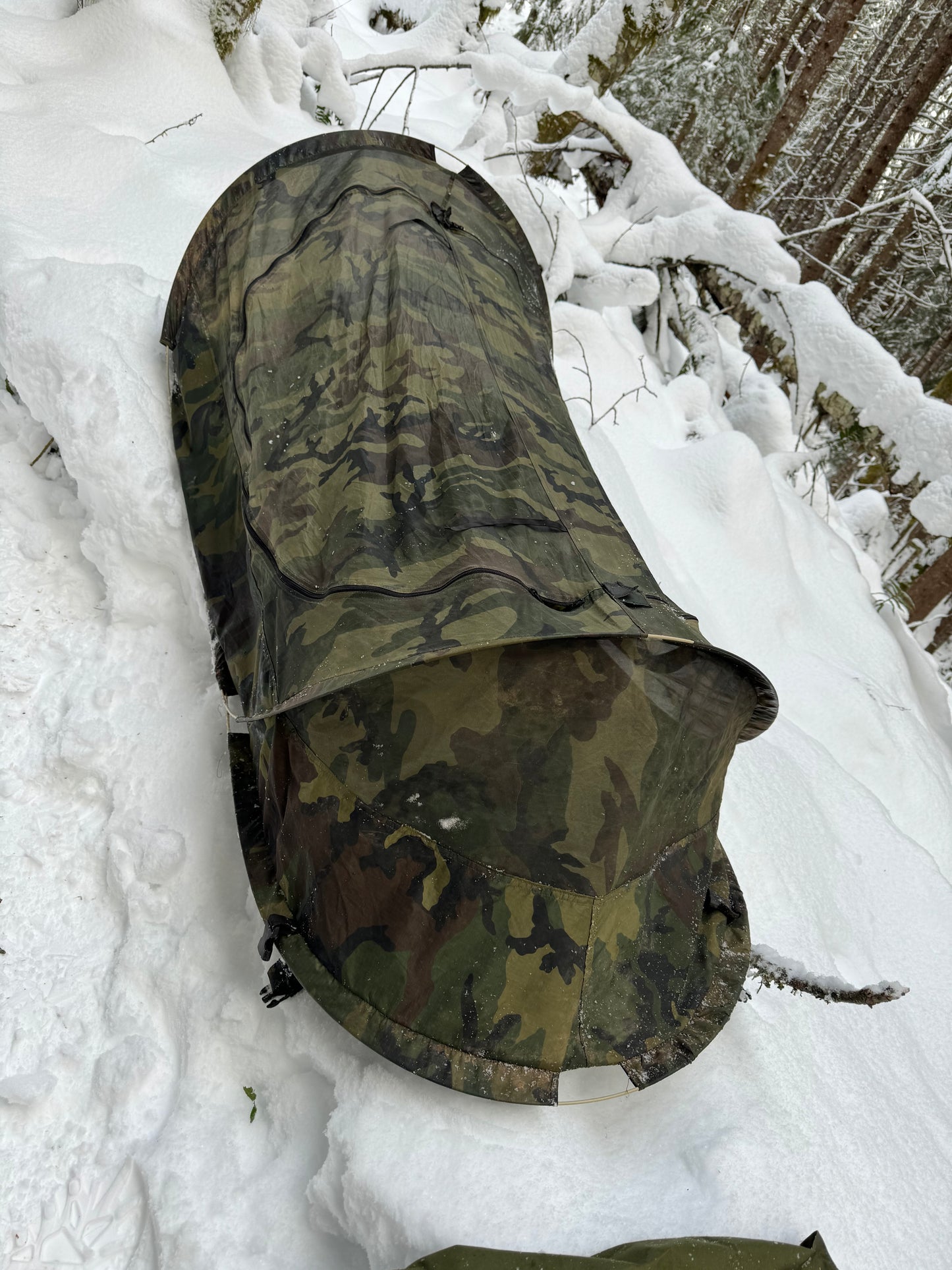 US Military issue Pop Up Tents - Used, One man bug net