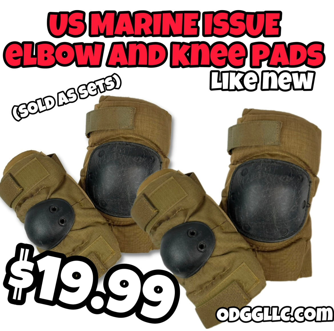 US Military BPE Elbow and Knee Pads - Multiple Patterns