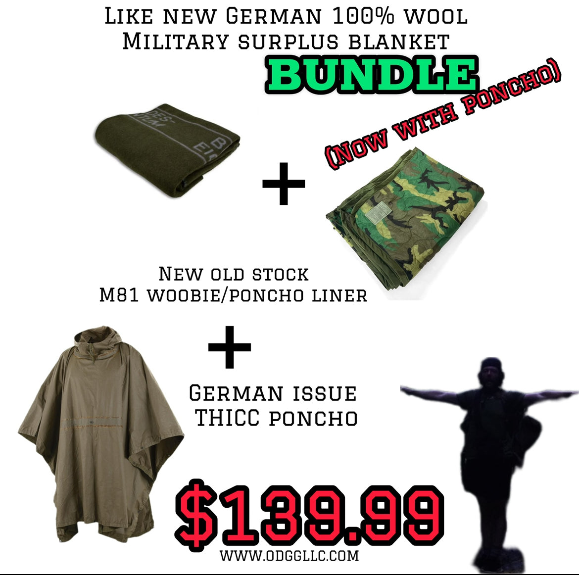 German Military 100% Wool Blankets (Bundeseigentum)