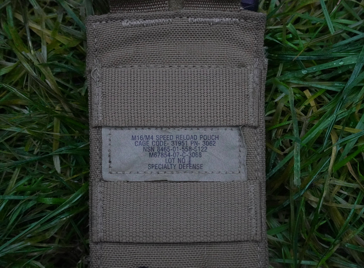 USMC Surplus Rifle Speed Reload Pouch - Coyote Brown