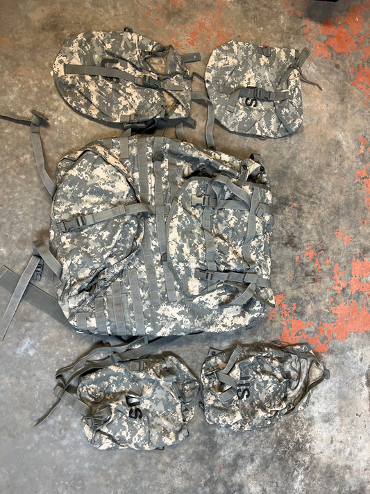 US Military Surplus MOLLE-ii Rucksack/ ruck w/ Frame and Parts - UCP / Backpack/ pack