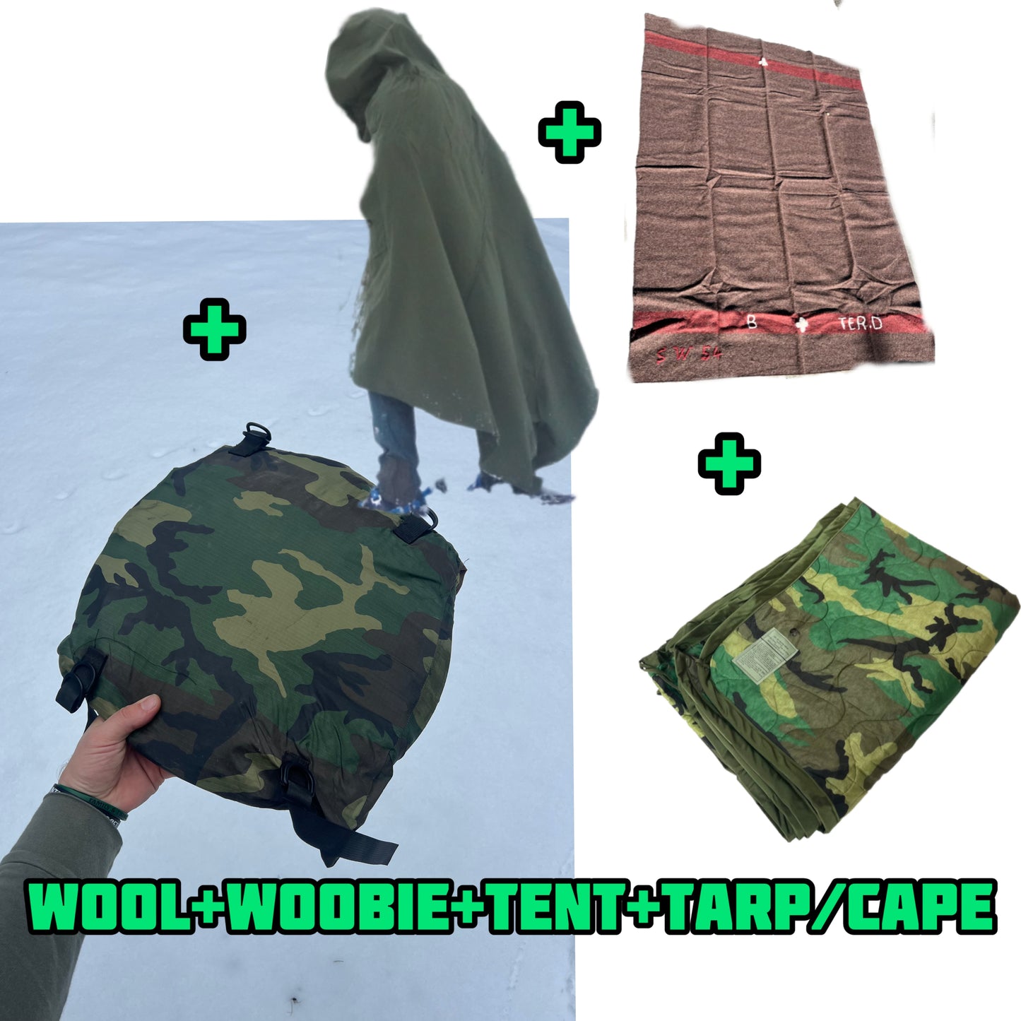 US Military issue Pop Up Tents - Used, One man bug net
