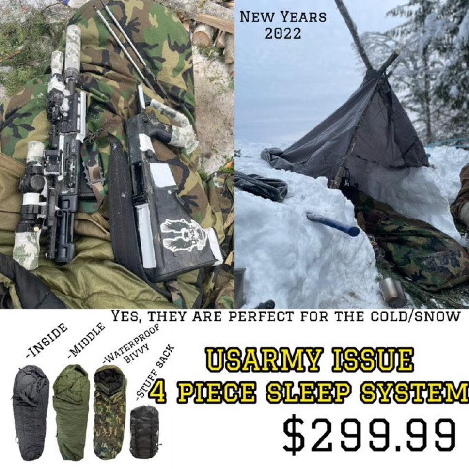 US Military Surplus 4-pc Modular Sleep System (MSS)