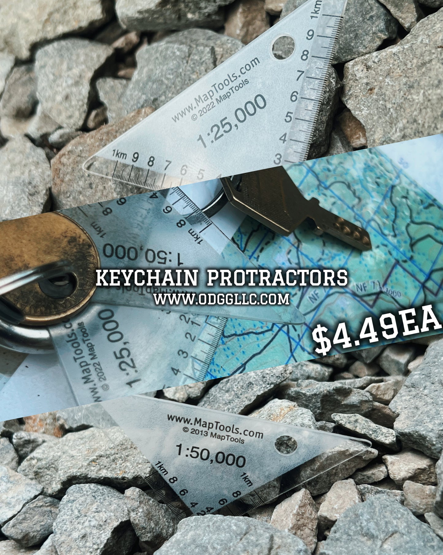 US KeyChain Protractors