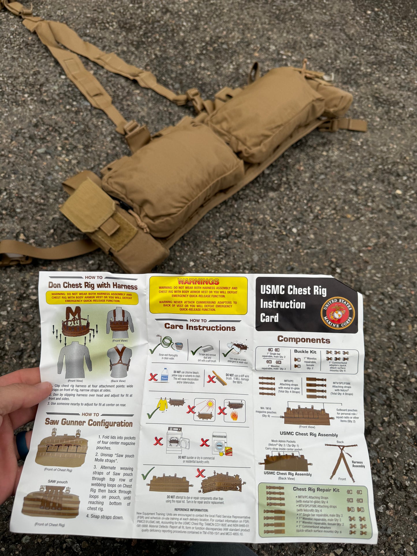 US Military TAPS Chest Rigs
