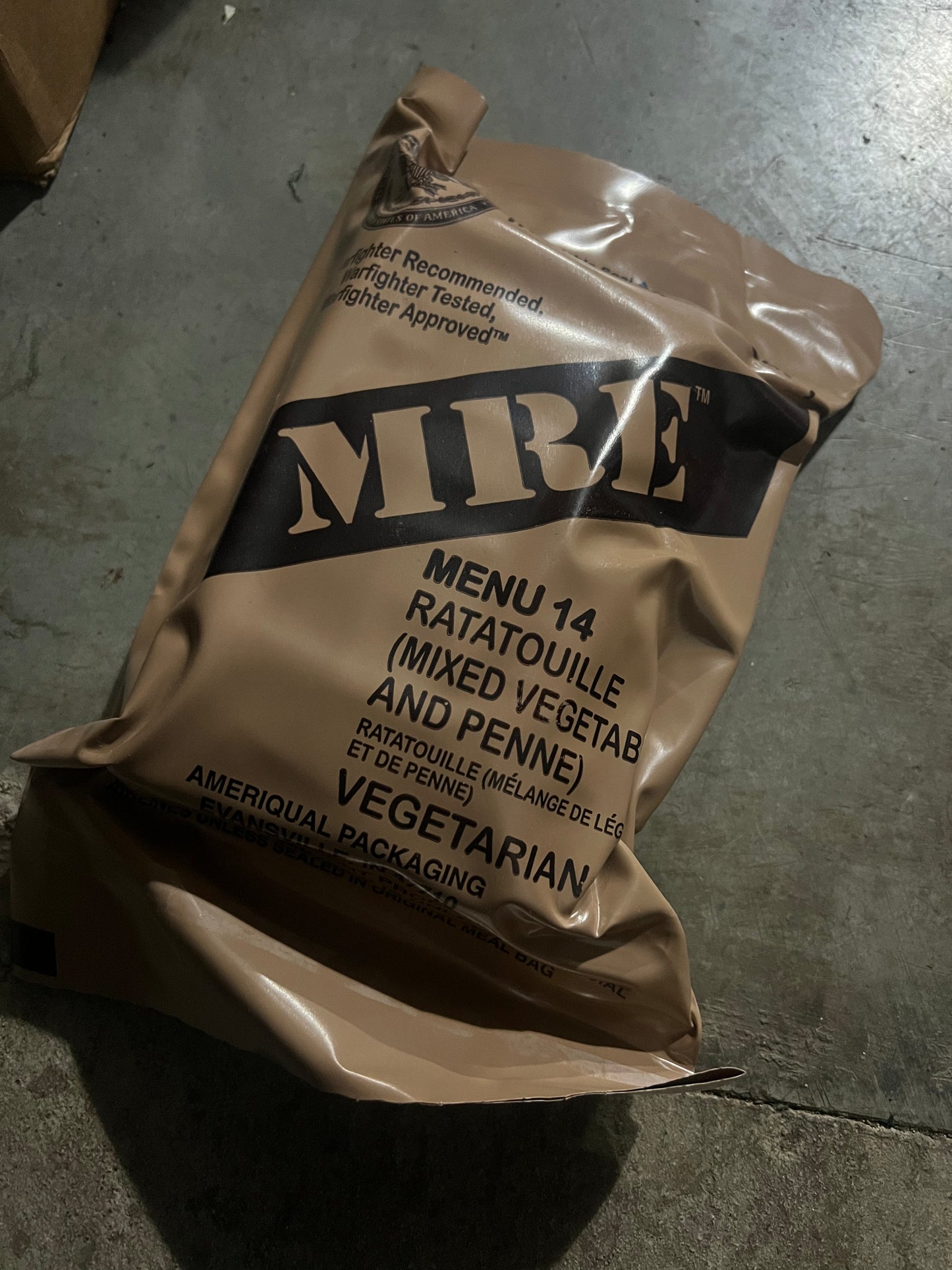 US Military Surplus Individual Meal Ready to Eat (MRE) - 1 Pack