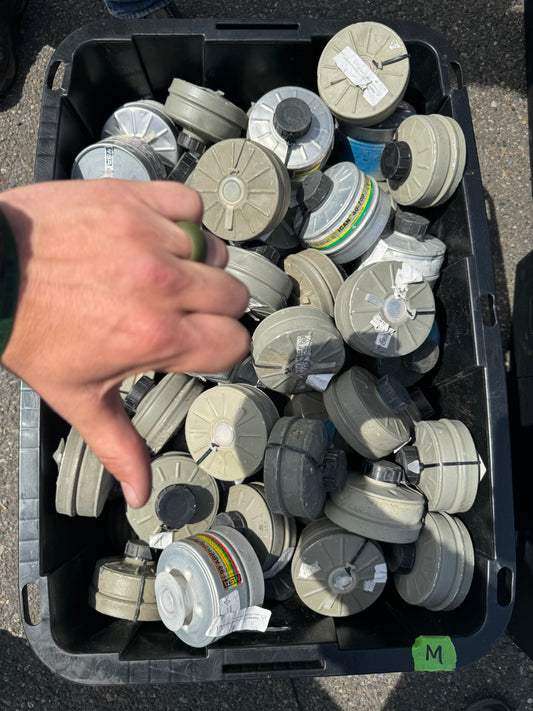 Israeli Gas Mask Filter - COSPLAY ONLY DO NOT USE THIS OMFG