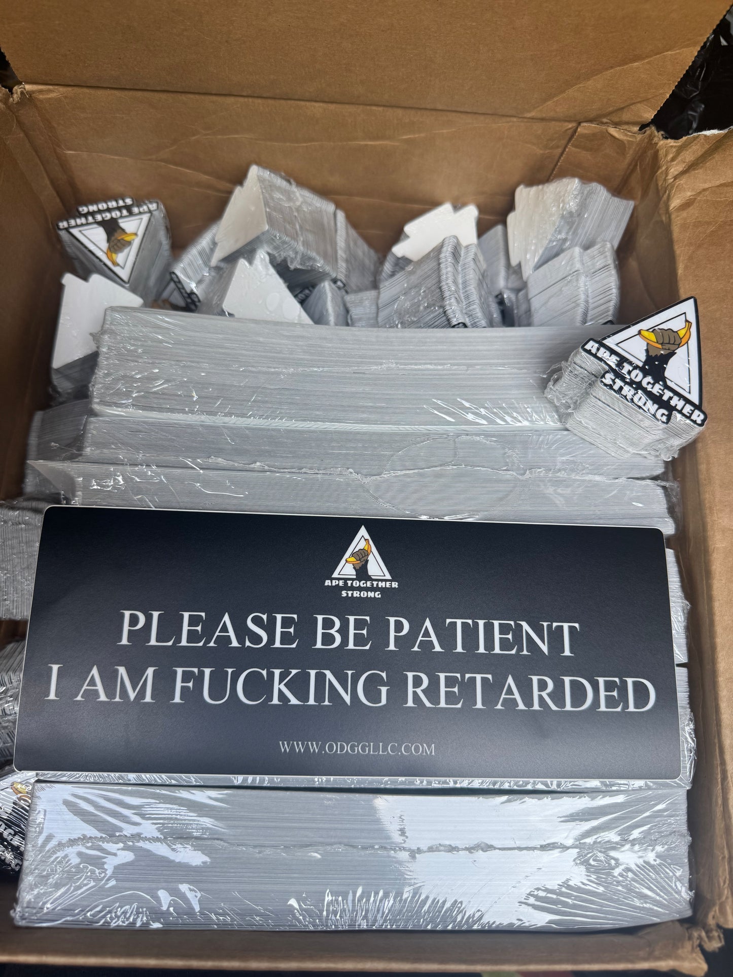 ODGG PLEASE BE PATIENT Bumper Sticker