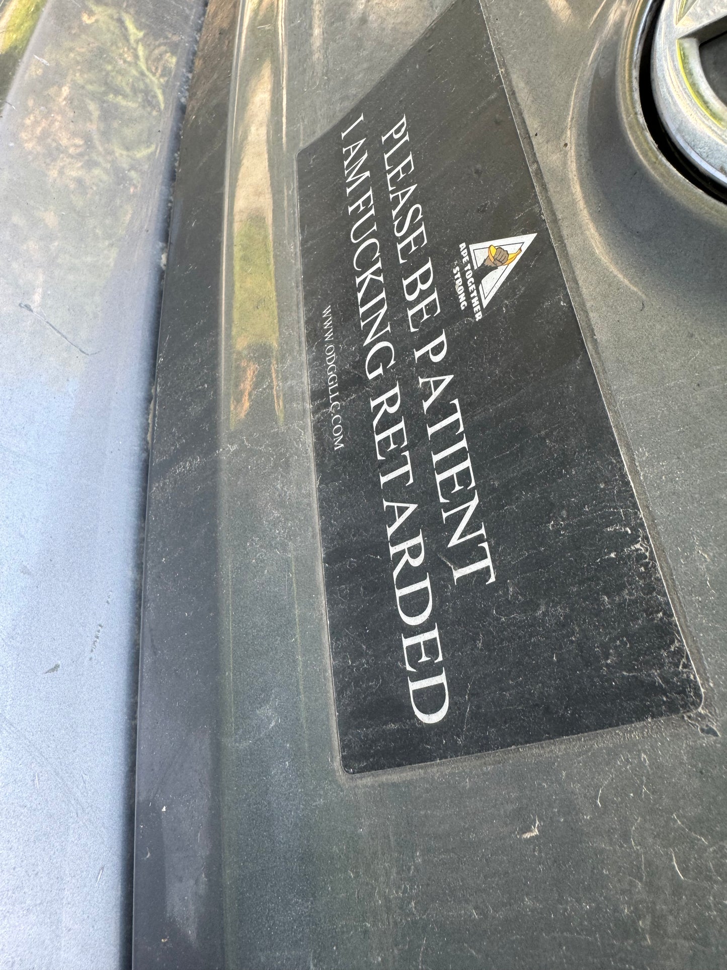 ODGG PLEASE BE PATIENT Bumper Sticker