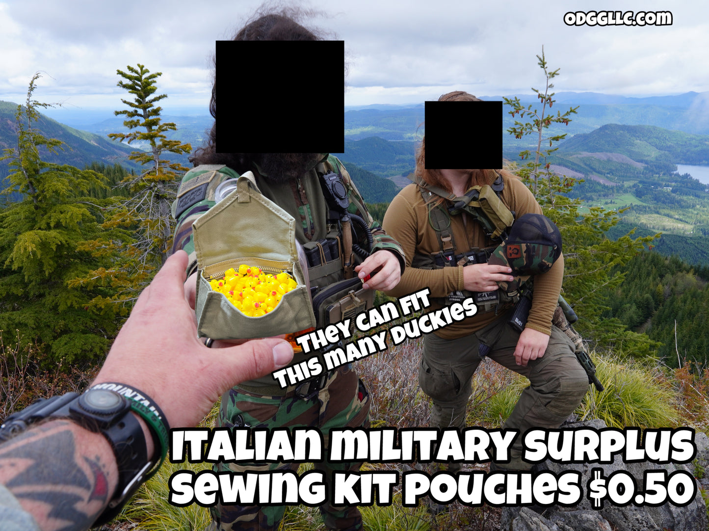 Italian Military Sewing Kit w/ Khaki Pouch - Like New