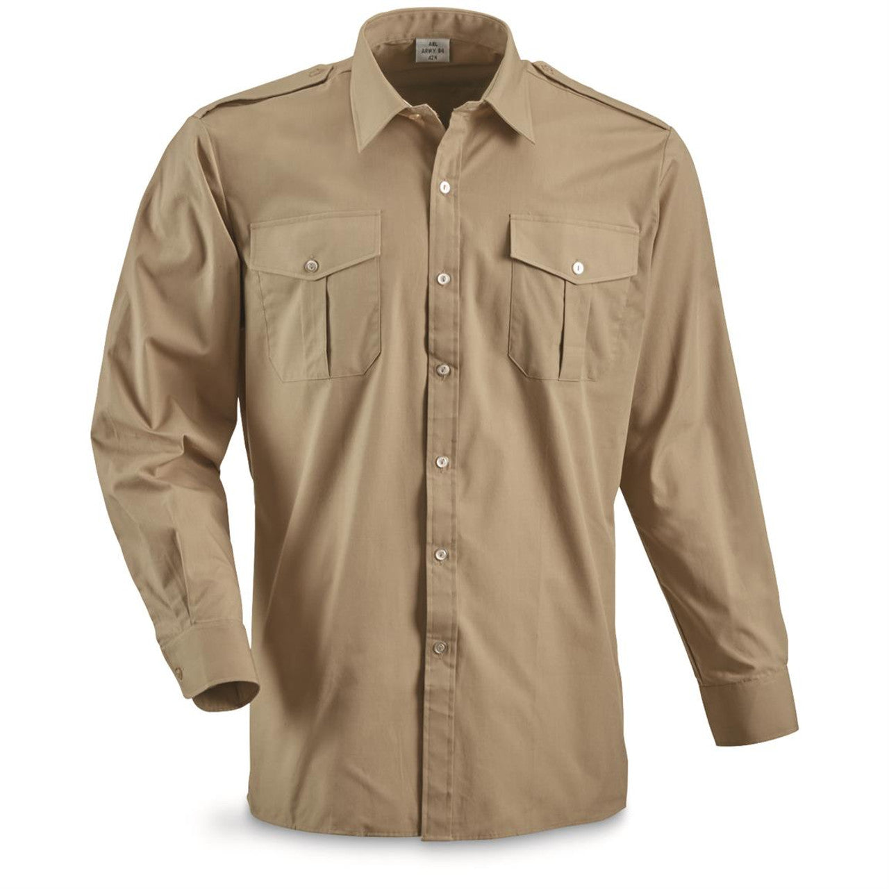 Belgian Surplus Khaki LG/SL Service Shirt - Like New