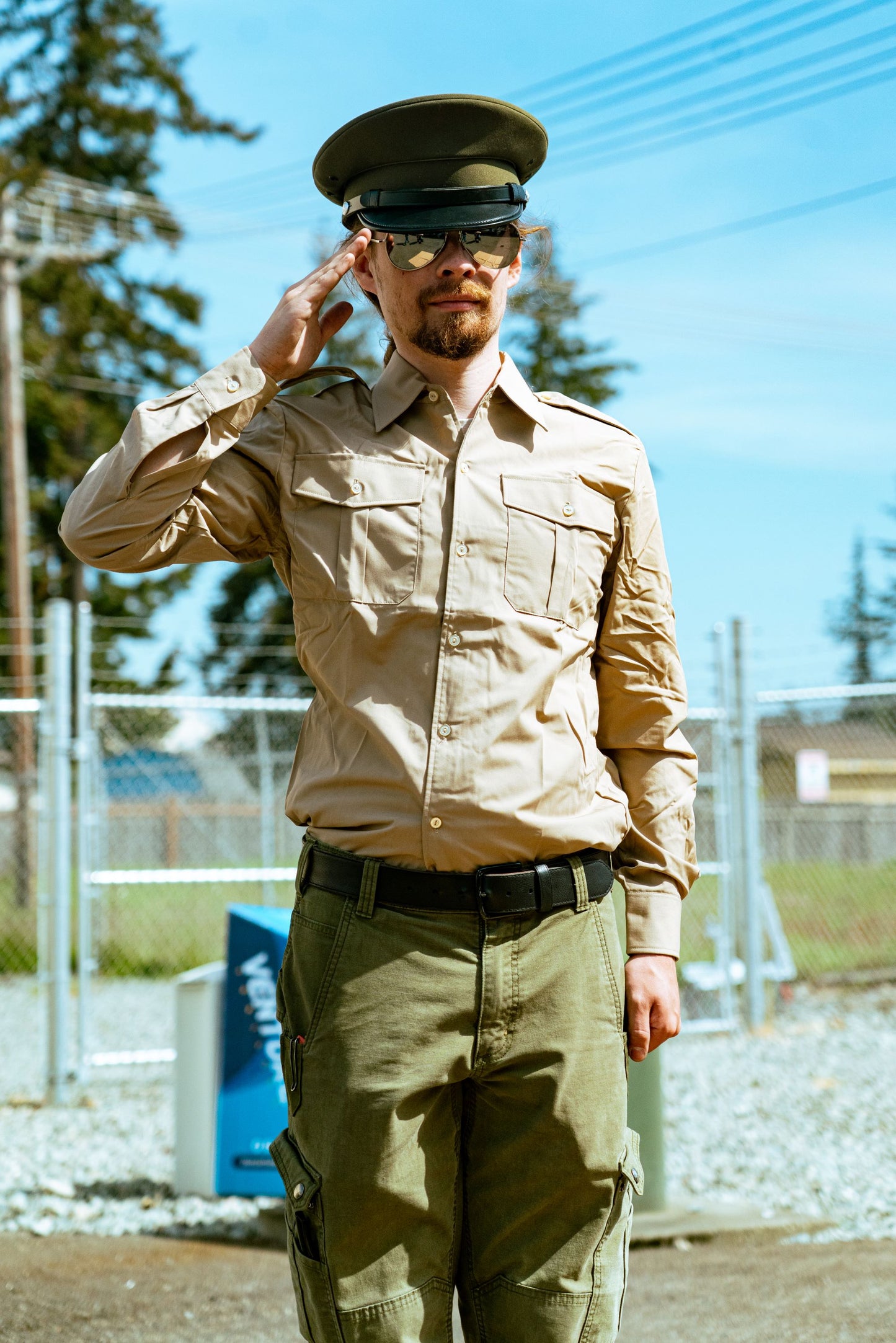 Belgian Surplus Khaki LG/SL Service Shirt - Like New