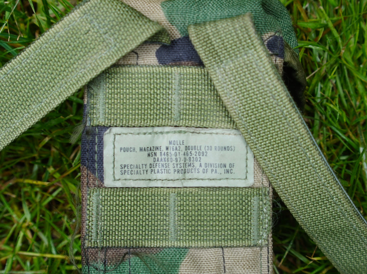 USGI MOLLE-ii M81 Woodland Magazine Pouch - Used