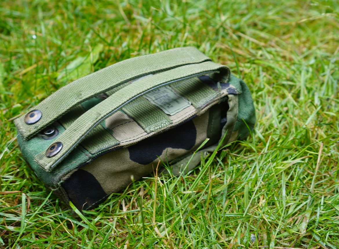 USGI MOLLE-ii M81 Woodland Magazine Pouch - Used