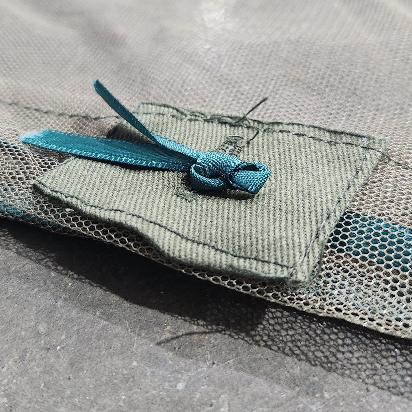 German Reproduction OD Mosquito Head Net