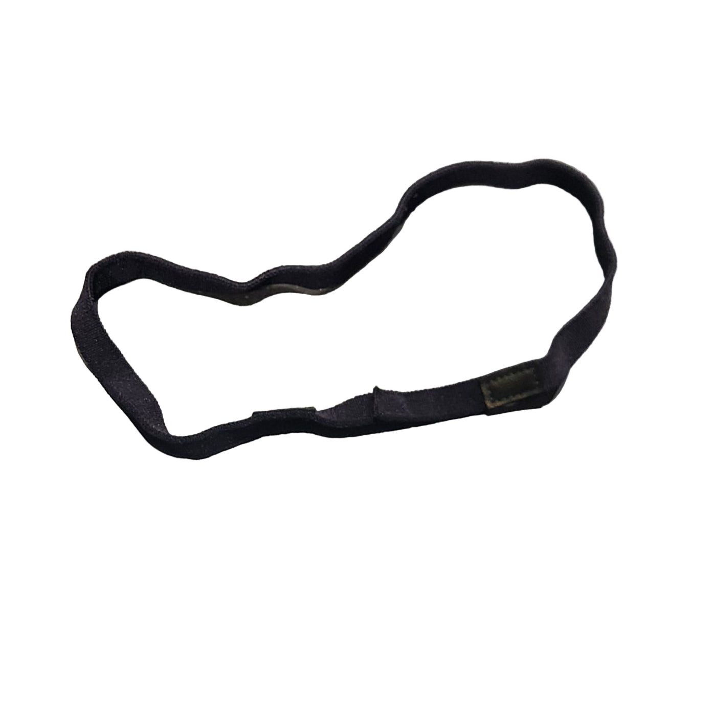 Black rubber gasket on a concrete surface