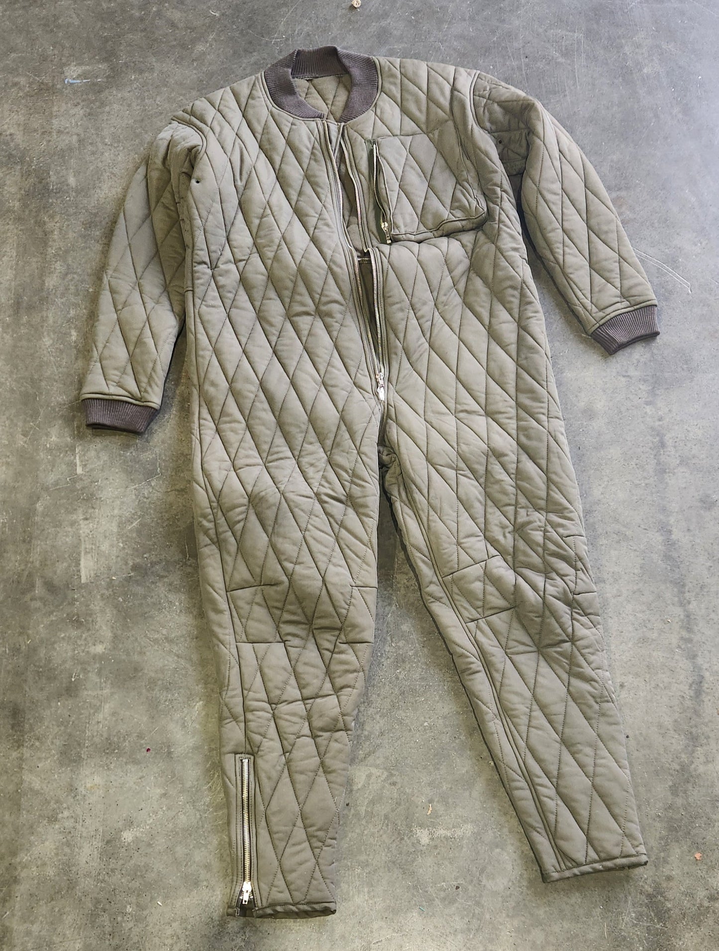 German OD Flight Rescue Coveralls - Used