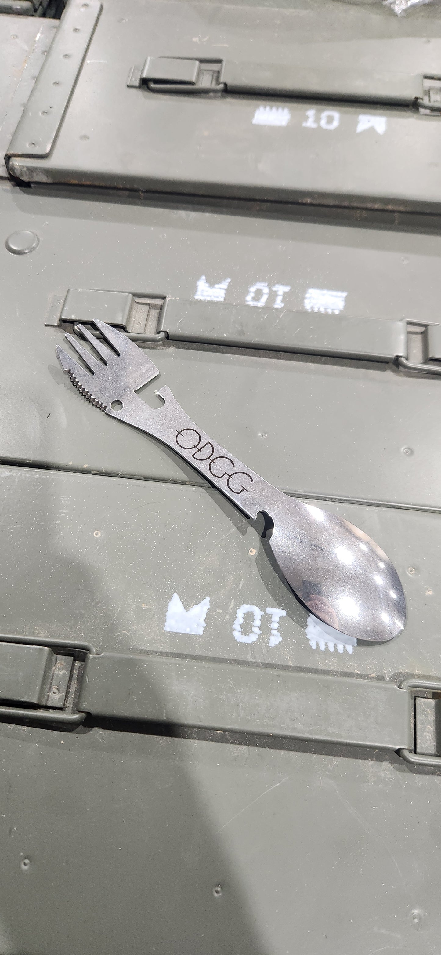 TaCtICaL Spork 5-In-1 Camping Utensil MULTITOOL - Stainless Steel