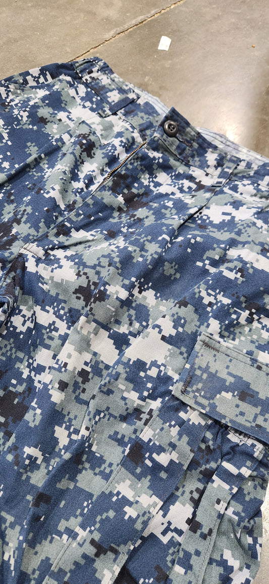 USN Working Uniform NWU Blue Digital Pants - Used