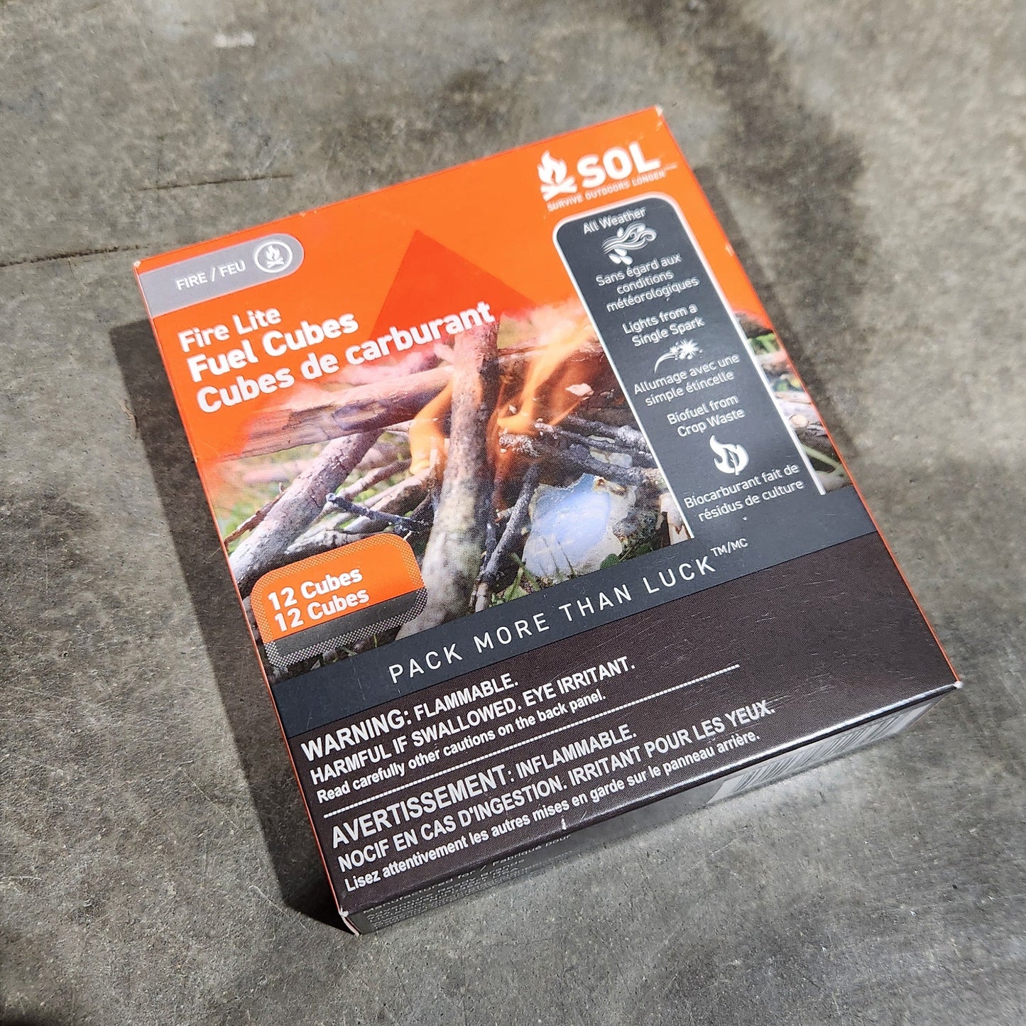 SOL Fire Lite Fuel Cubes