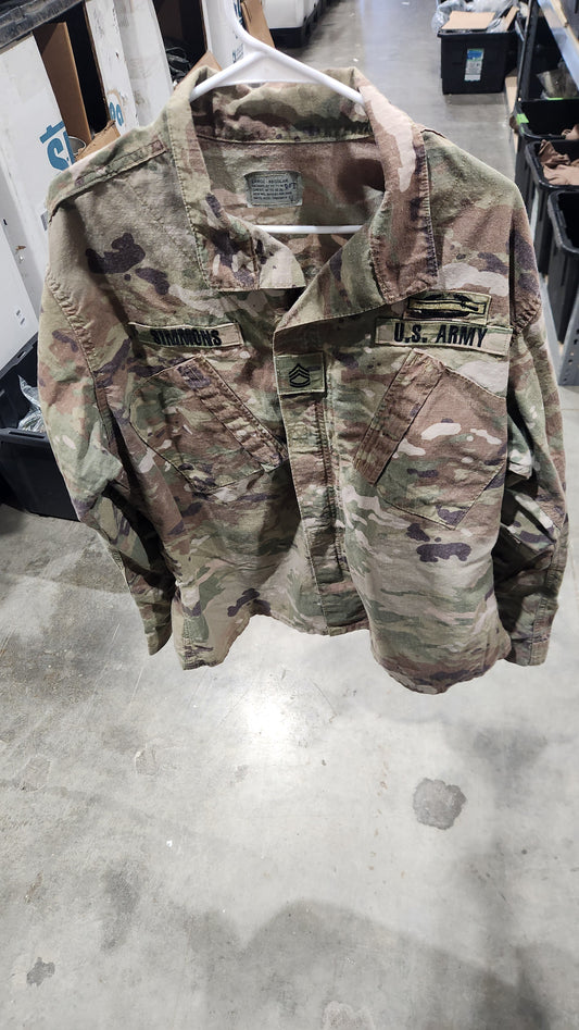 US Military Surplus Flame Resistant Army Combat Uniform Coats - Multicam