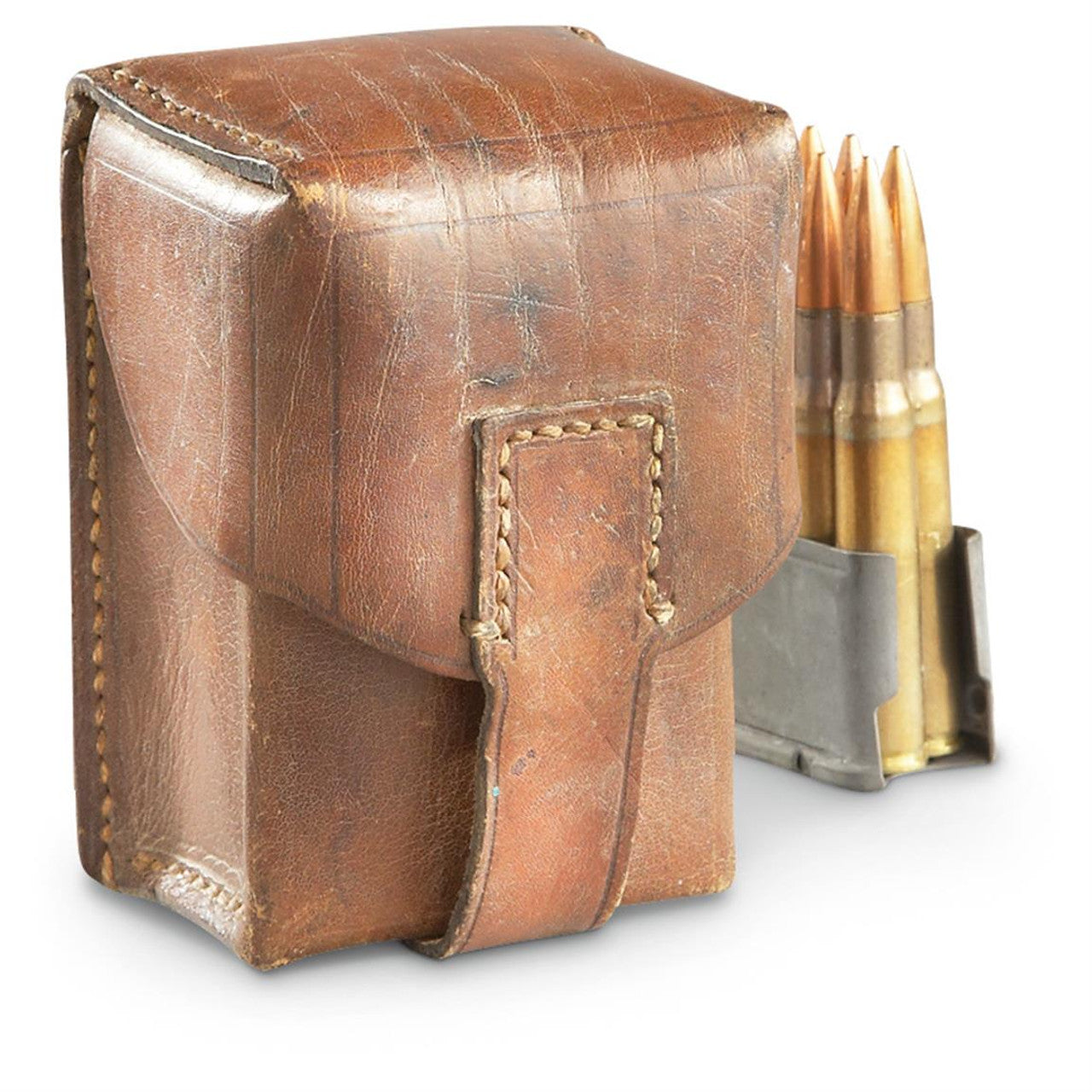 Serbian Surplus Leather Mauser Pouch