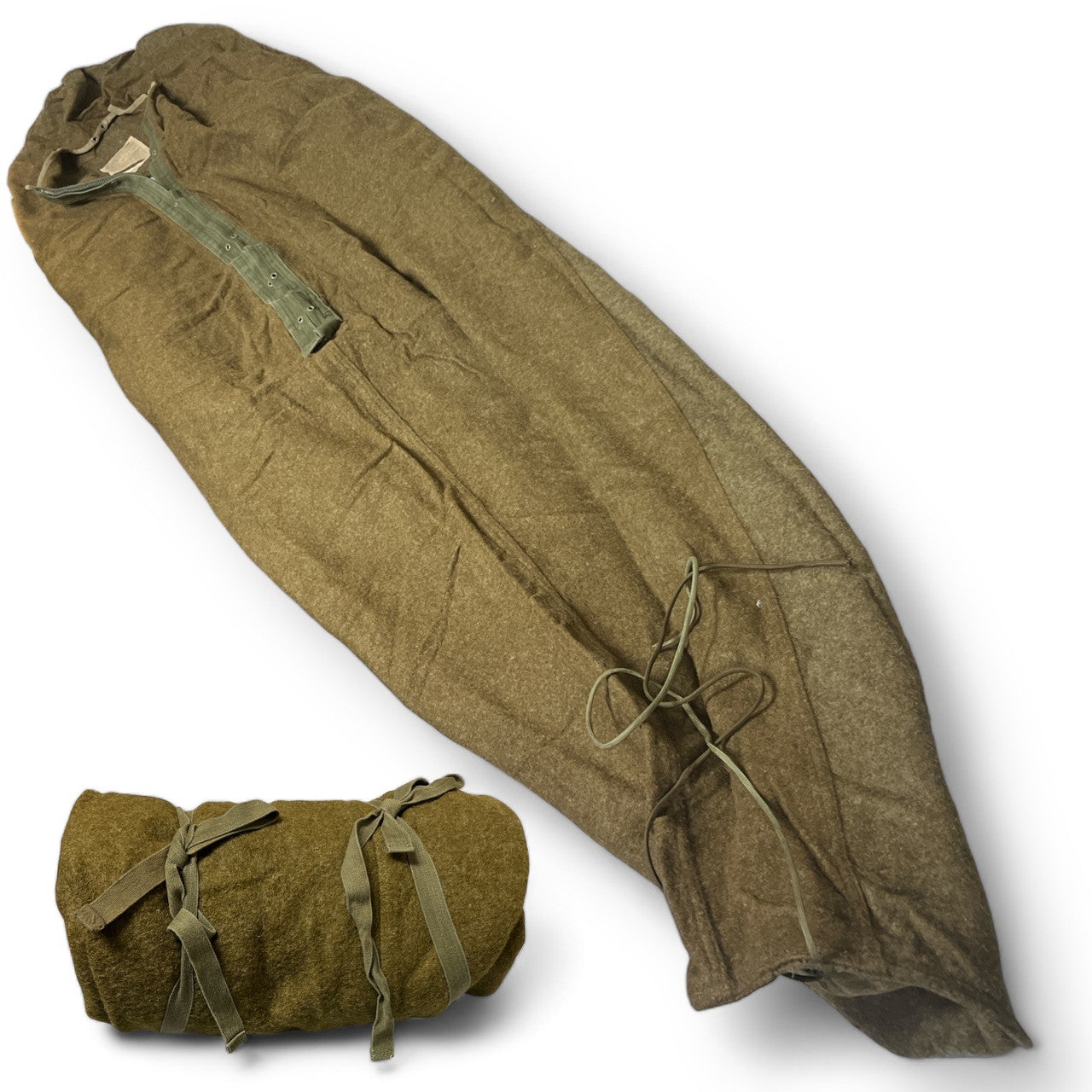 US Military Surplus Vintage Wool Sleeping Bag