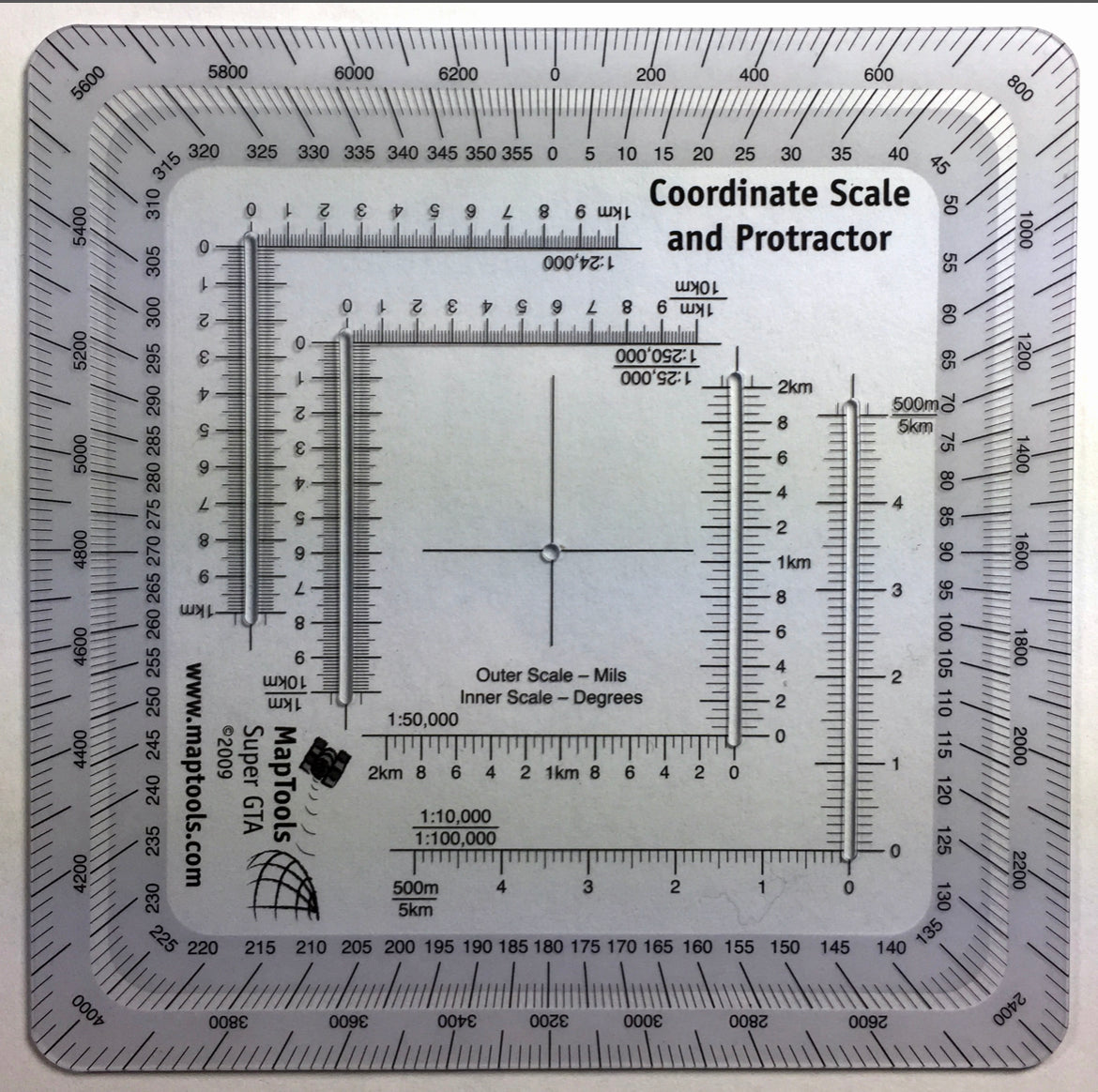 MapTools Protractor - Full Size