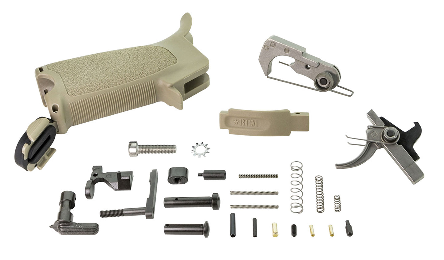 BCM Enhanced AR-15 Multi-Caliber Lower Parts Kit - Flat Dark Earth