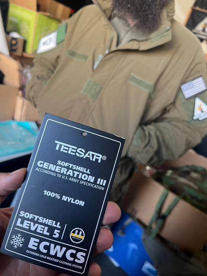MIL-TEC Teesar Gen III Softshell Jacket - OD Green