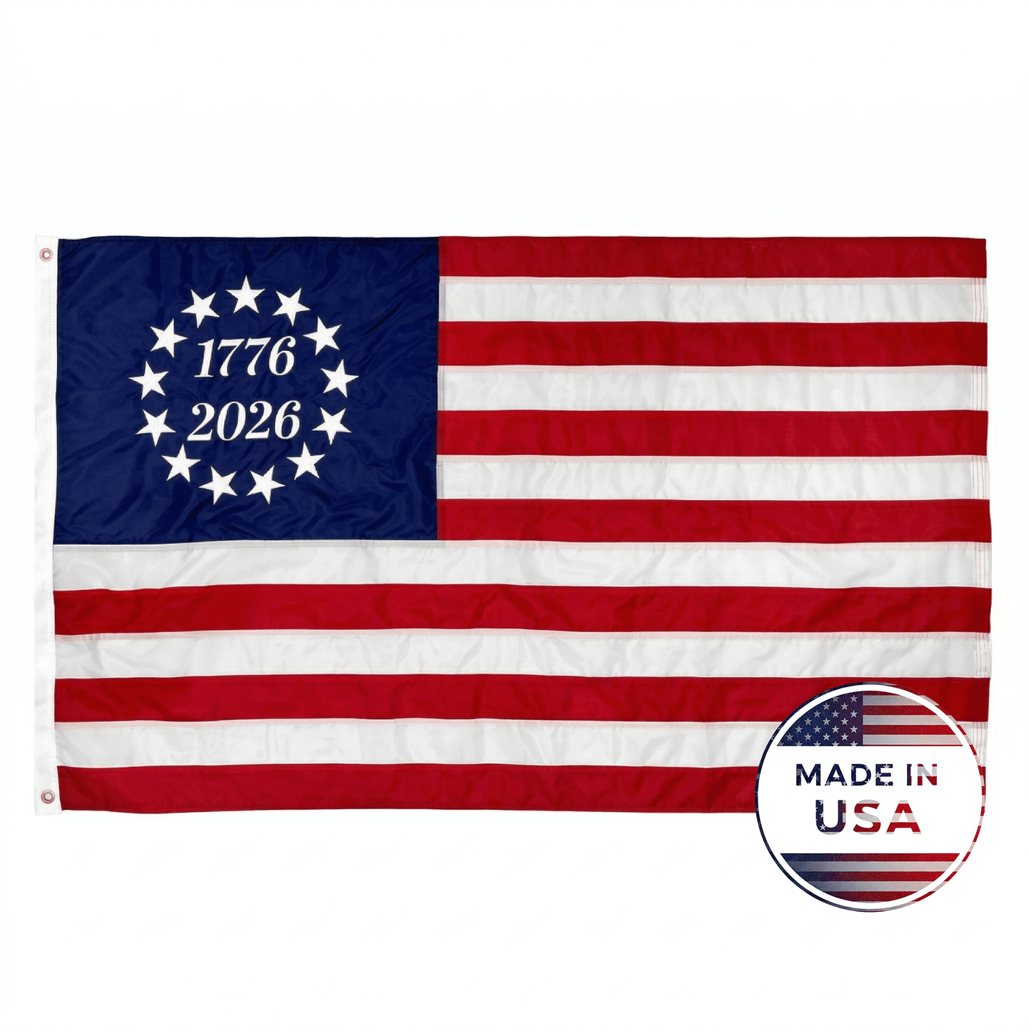 USA 1776 To 2026 Nylon Betsy Ross Flag