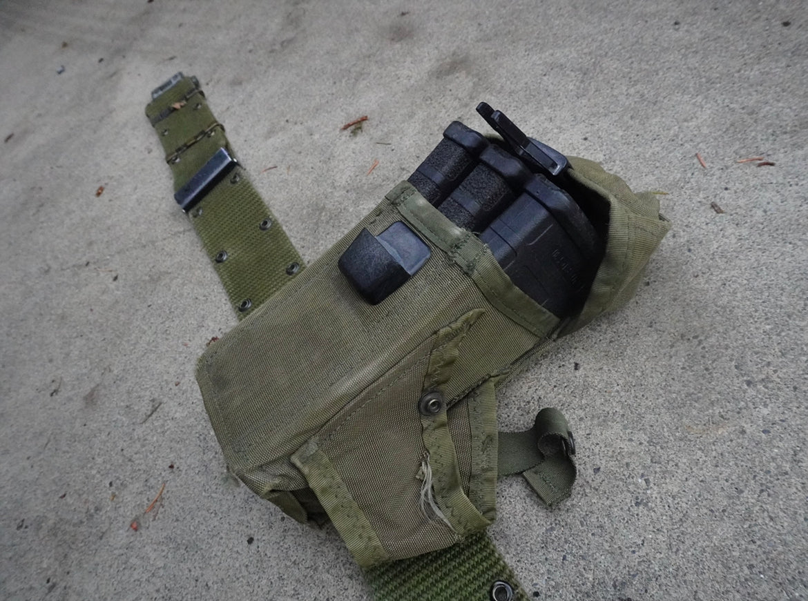USGI LC-1 OD ALICE Triple Magazine Pouch
