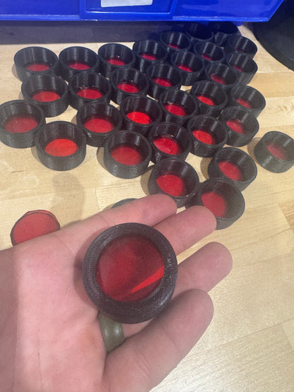 ODGG Red Light Filter Cap for Visible Lights