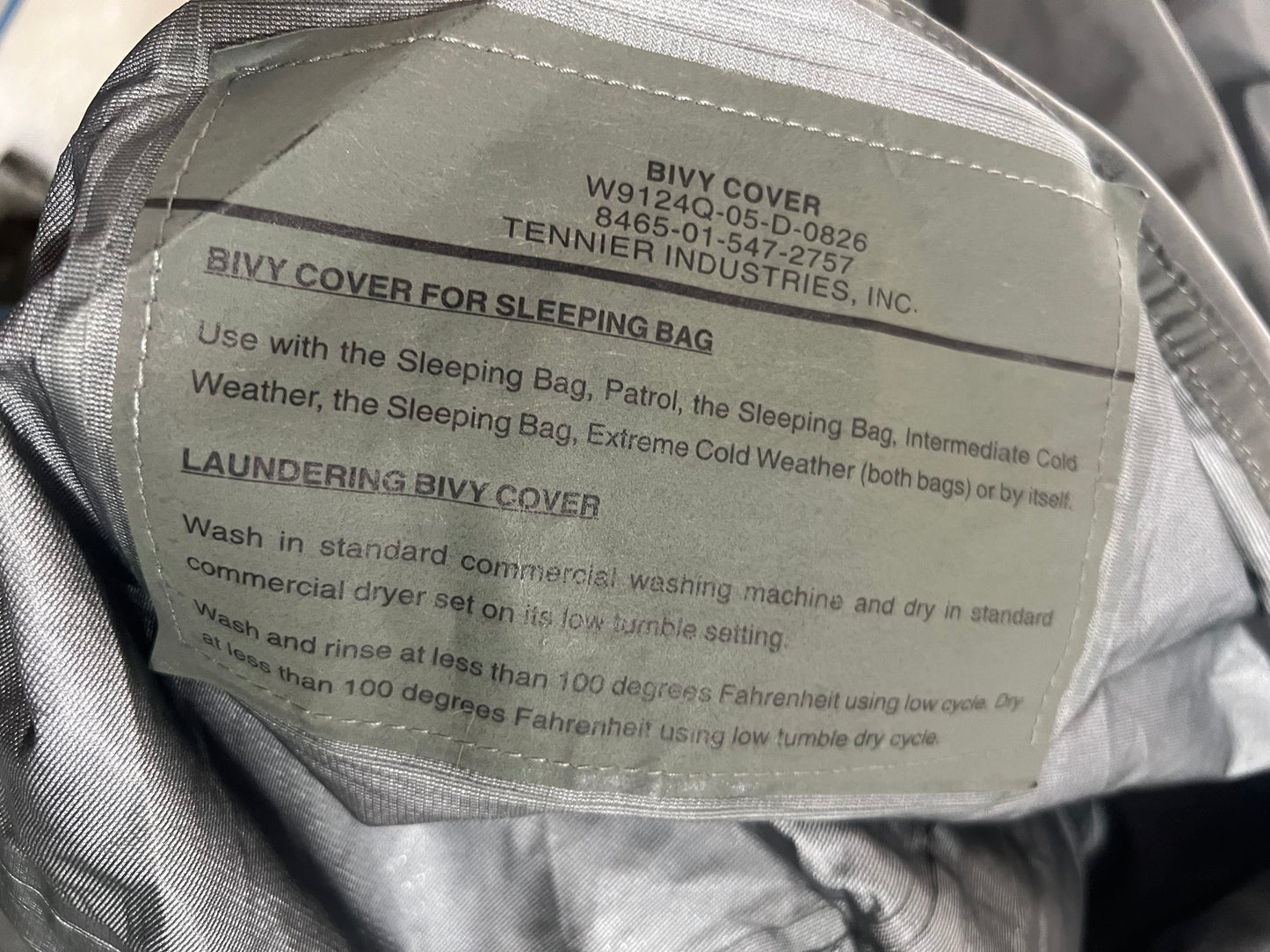 USGI Bivvy (Sleeping bag cover) - Surplus and Reproduction