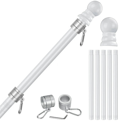 5-Section 6FT Stainless Steel Flagpole