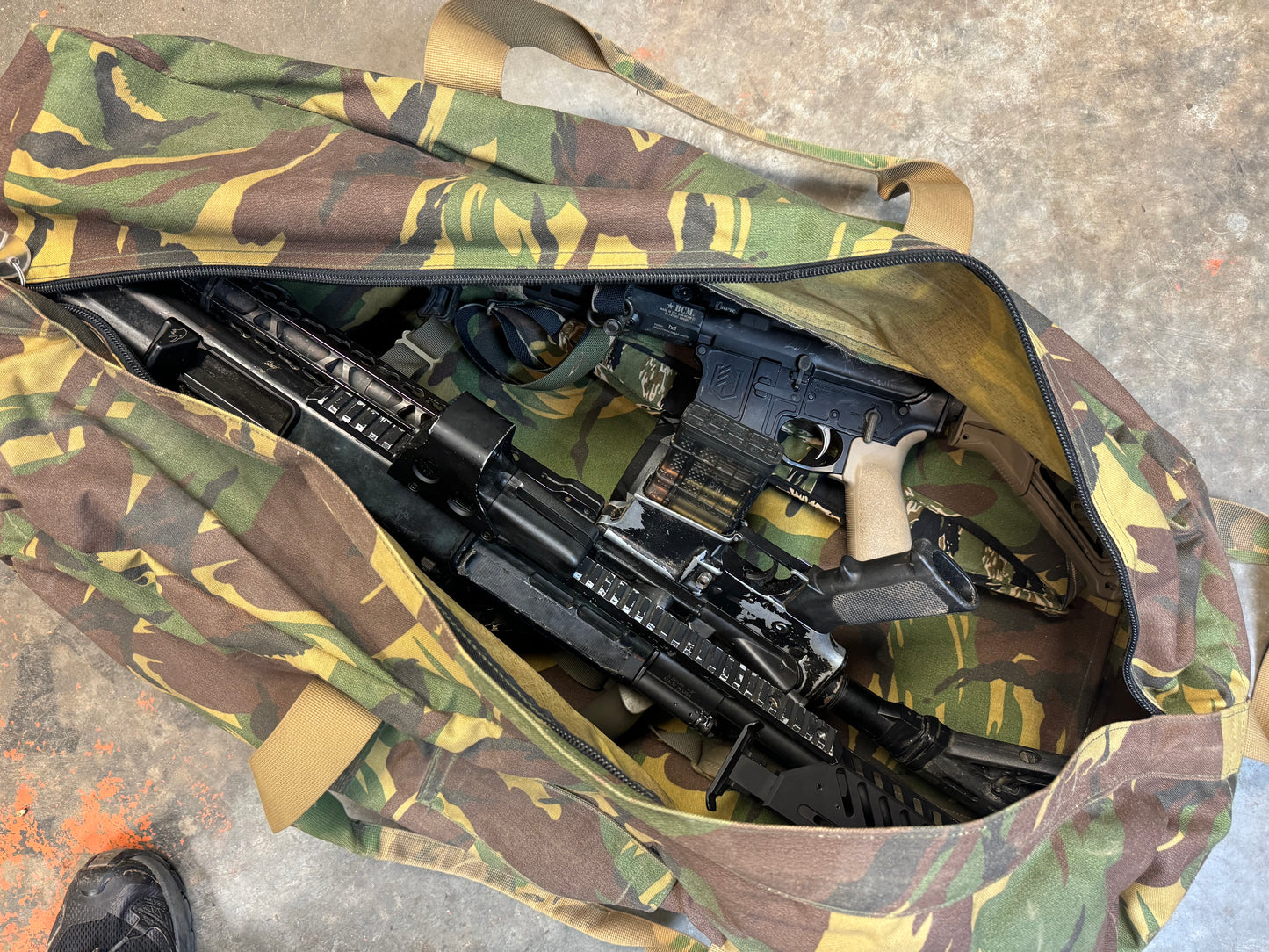 Dutch Military DPM Single Strap Combat Pilot Bag - Used